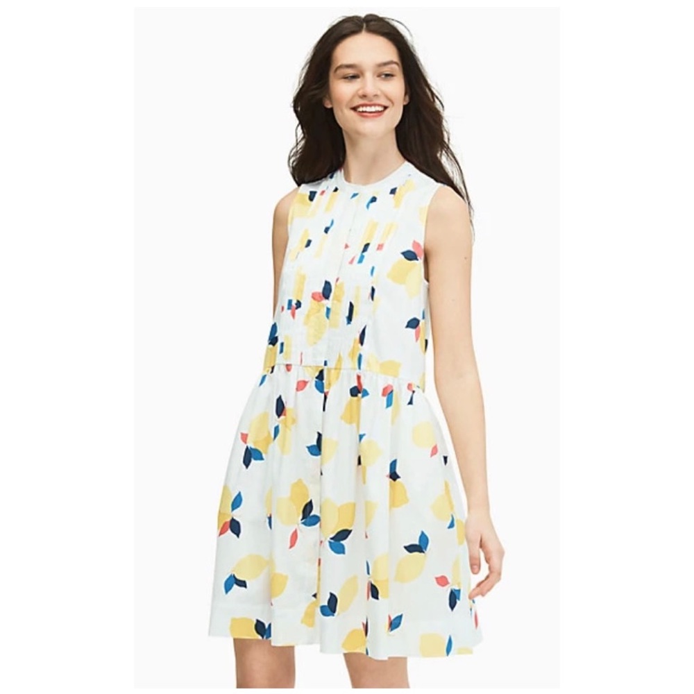Kate Spade T-Shirt Dress Lemon Zest Size S NWT